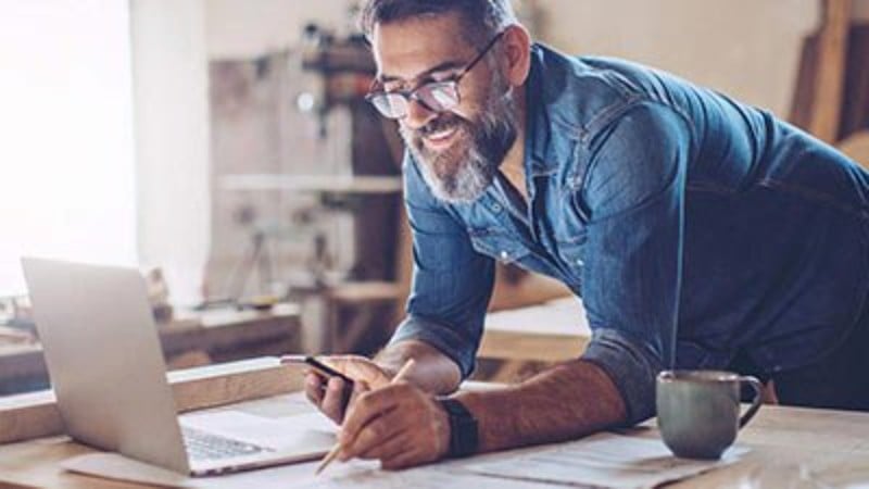 Man on laptop